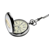 Dalvey full hunter stainless steel mechanical pocket watch