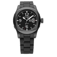 Burberry men's black bracelet watch