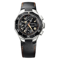 Baume & Mercier Riviera black strap watch