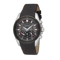 Accurist men's black chronograph strap watch