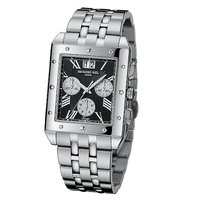 Raymond Weil men's chrome bracelet watch