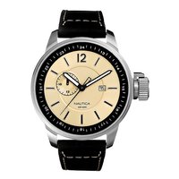 Nautica men's stainless steel GMT strap watch