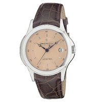 Dreyfuss & Co men's automatic brown leather strap watch