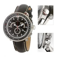 Nautica GTS Titanium Ocean 50 black strap watch