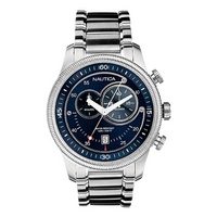 Nautica men's stainless steel chronograph bracelet watch