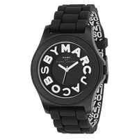 Marc by Marc ladies' black strap big logo watch