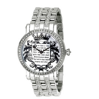 Juicy Couture ladies' stainless steel bracelet watch.