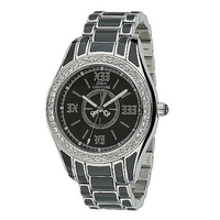 Juicy Couture Lively ladies' stone set black bracelet watch