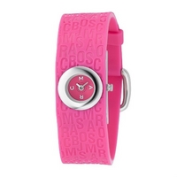Marc by Marc ladies' pink rubber strap watch