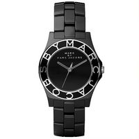 Marc by Marc Jacobs ladies' black ceramic bracelet watch