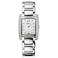 Ebel ladies' rectangular mother of pearl dial bracelet watch